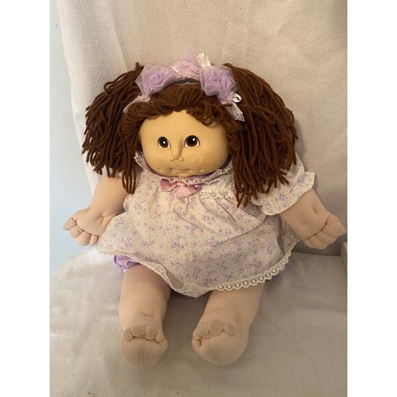 Lot 2 MN Thomas 1984 Original Doll Baby Hair Brown Eyes Dimples-CBK Unicorn Baby - Picture 5 of 16